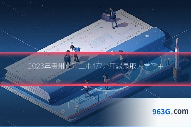 2023年贵州文科二本477分压线录取大学名单