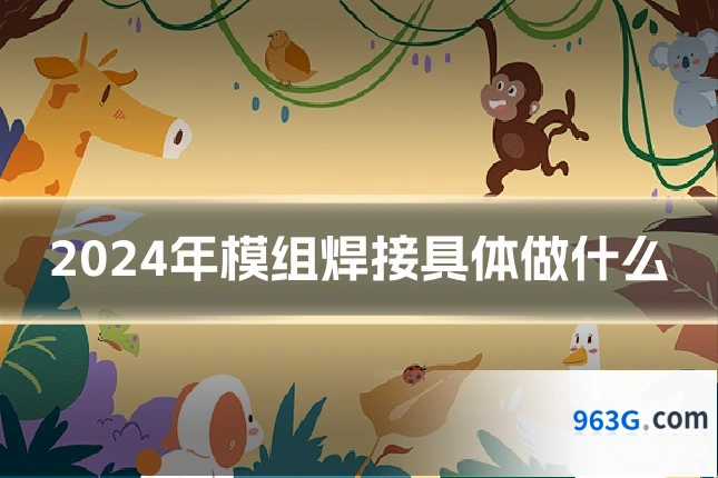 2024年模组焊接具体做什么