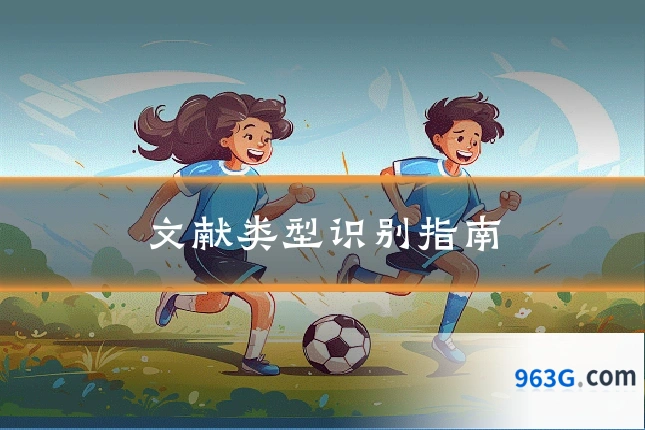 文献类型识别指南
