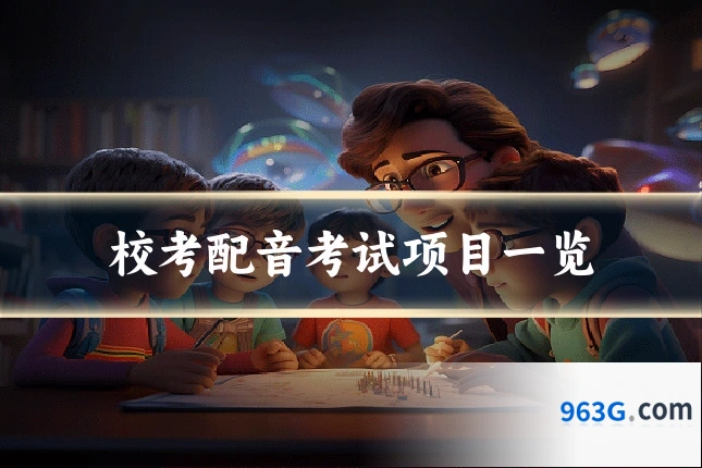 校考配音考试项目一览