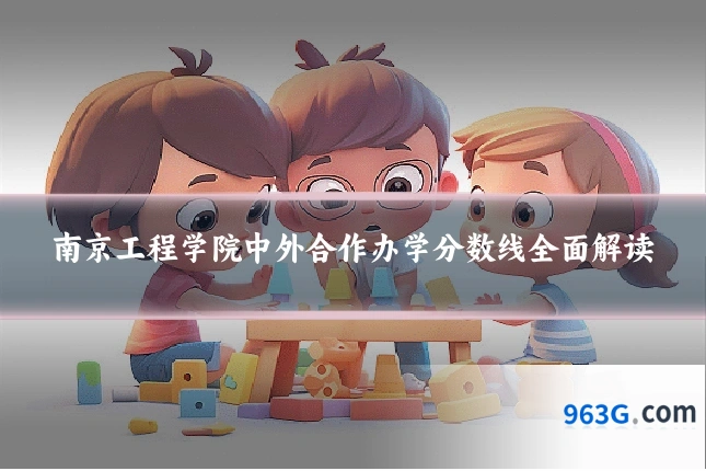 南京工程学院中外合作办学分数线全面解读