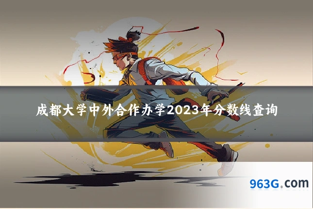 成都大学中外合作办学2023年分数线查询