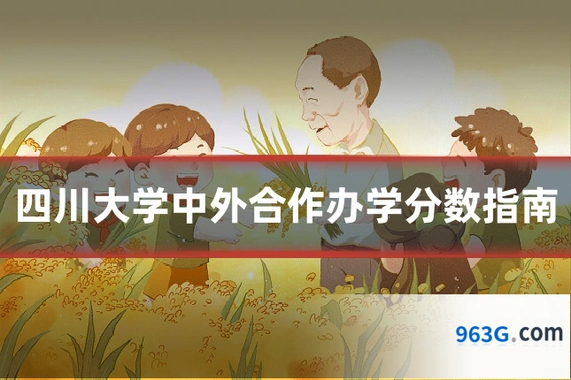 四川大学中外合作办学分数指南