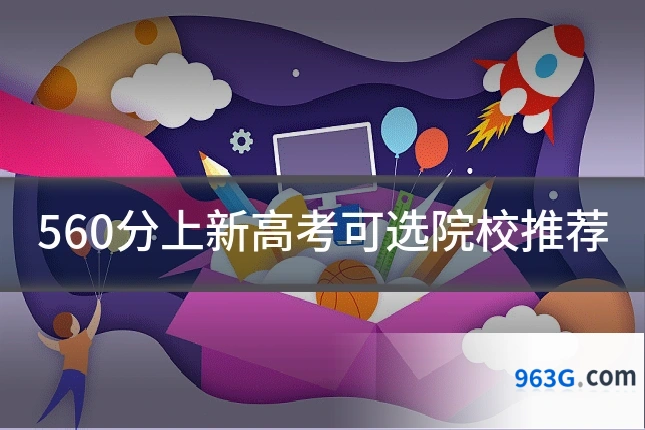 560分上新高考可选院校推荐