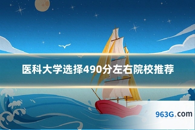 医科大学选择490分左右院校推荐