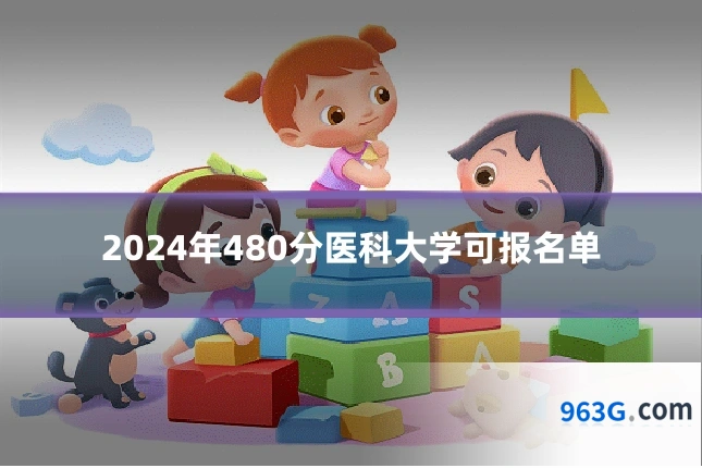 2024年480分医科大学可报名单