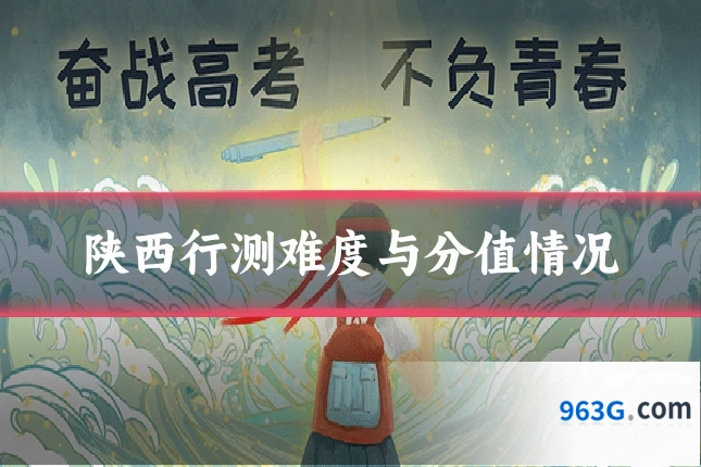 陕西行测难度与分值情况