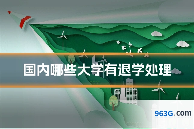 国内哪些大学有退学处理
