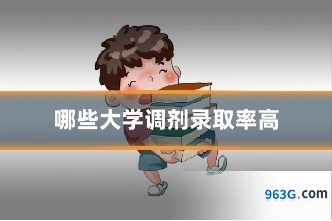 哪些大学调剂录取率高