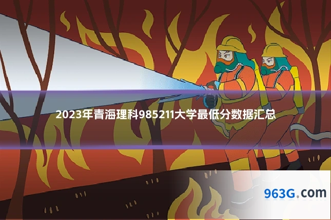 2023年青海理科985211大学最低分数据汇总