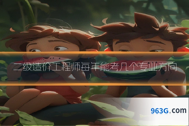 二级造价工程师每年能考几个专业方向
