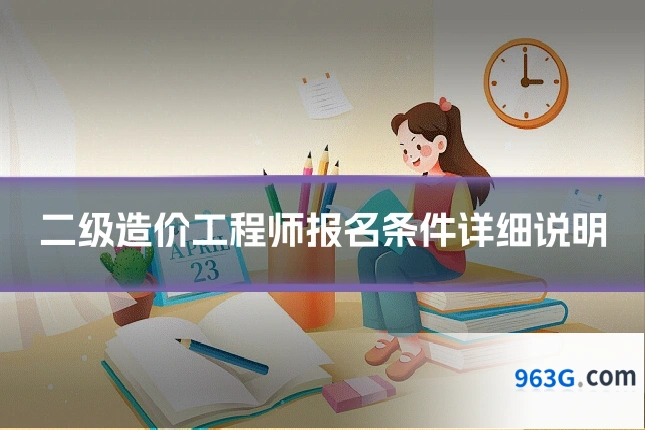 二级造价工程师报名条件详细说明