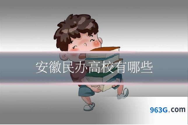 安徽民办高校有哪些