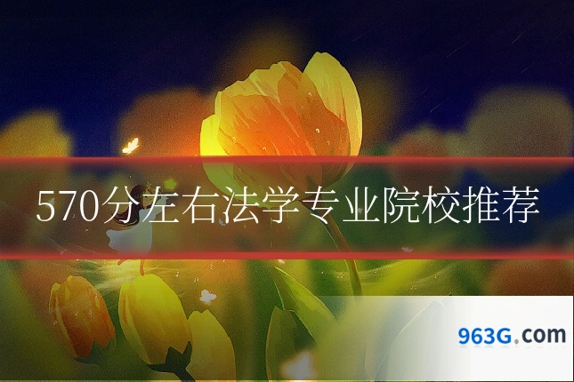 570分左右法学专业院校推荐