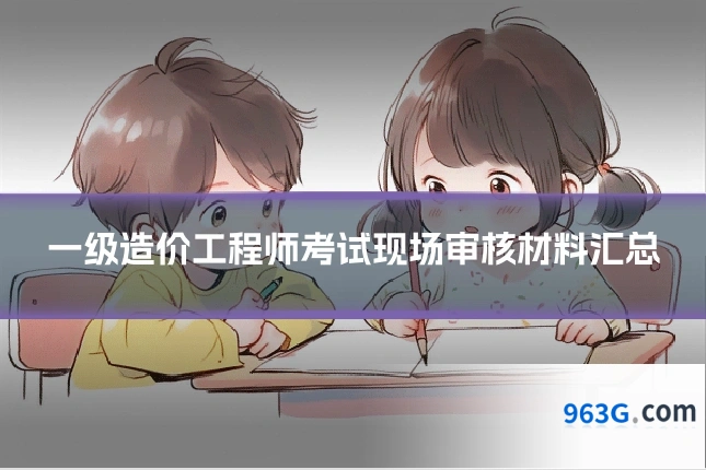 一级造价工程师考试现场审核材料汇总