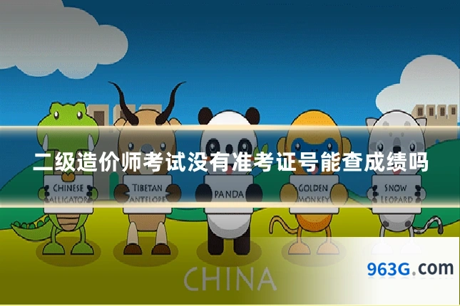 二级造价师考试没有准考证号能查成绩吗