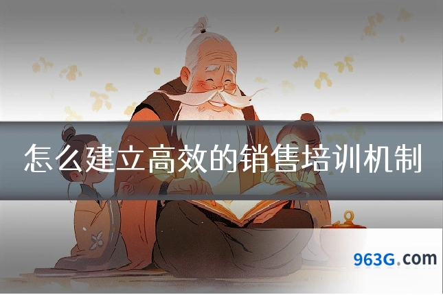 怎么建立高效的销售培训机制