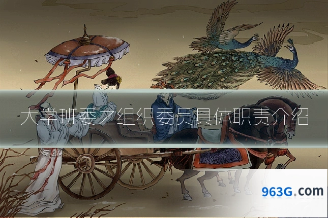 大学班委之组织委员具体职责介绍