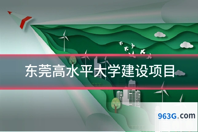 东莞高水平大学建设项目