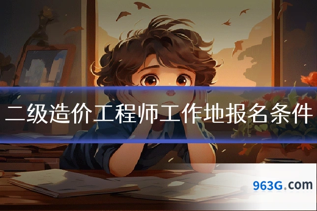 二级造价工程师工作地报名条件