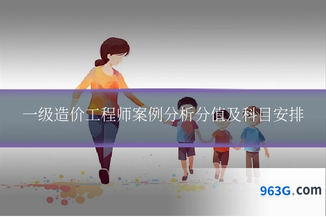 一级造价工程师案例分析分值及科目安排