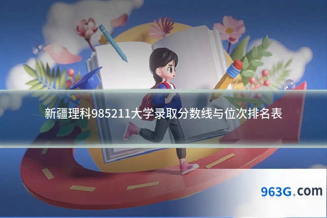 新疆理科985211大学录取分数线与位次排名表