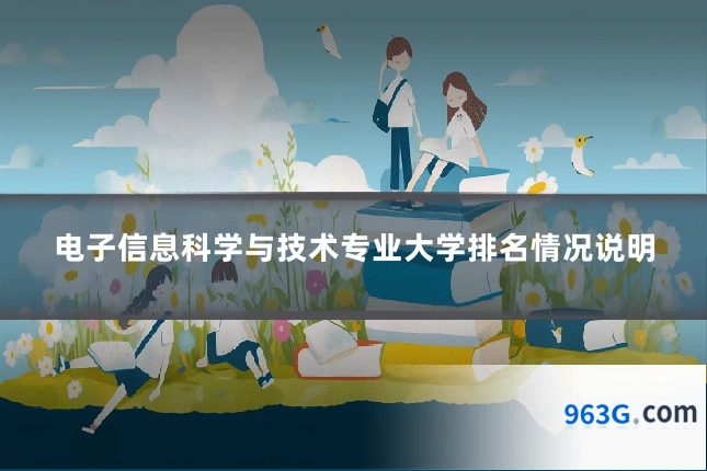 电子信息科学与技术专业大学排名情况说明