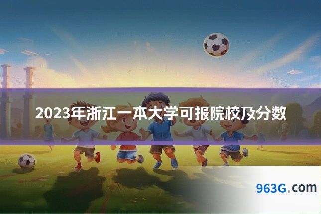 2023年浙江一本大学可报院校及分数
