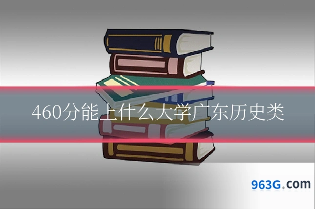 460分能上什么大学广东历史类
