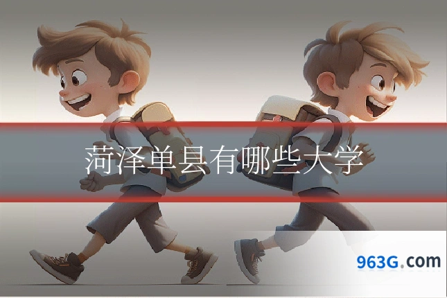 菏泽单县有哪些大学
