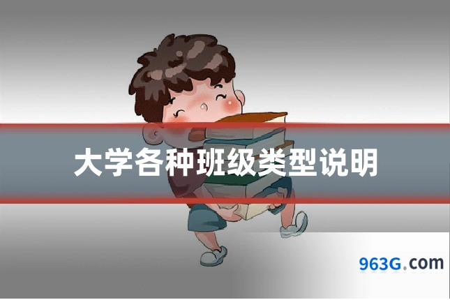 大学各种班级类型说明