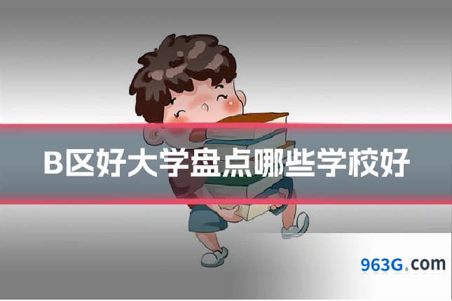 B区好大学盘点哪些学校好