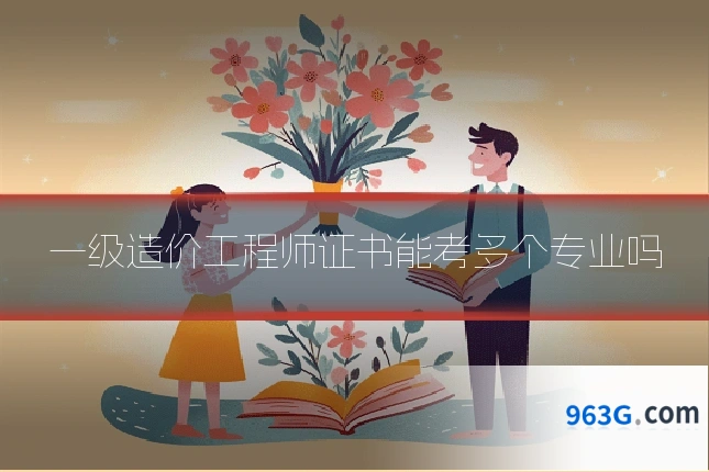 一级造价工程师证书能考多个专业吗