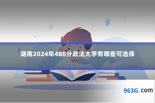 湖南2024年480分政法大学有哪些可选择