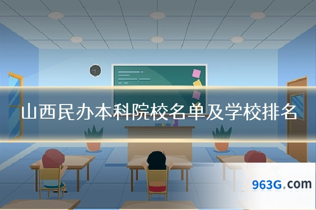 山西民办本科院校名单及学校排名