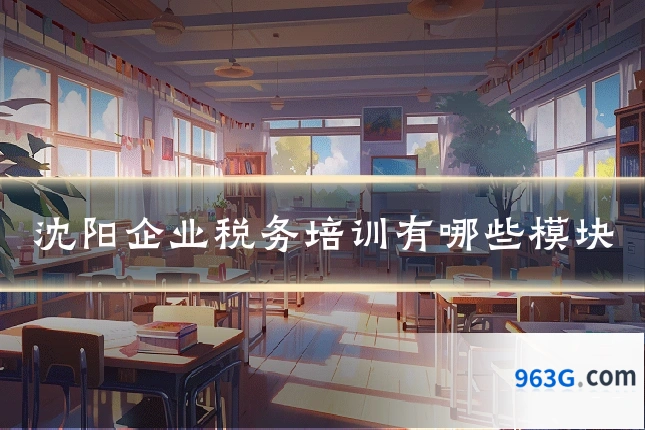 沈阳企业税务培训有哪些模块