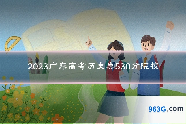 2023广东高考历史类530分院校