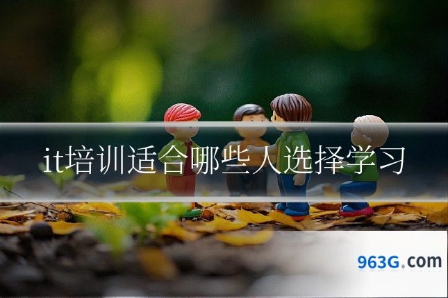 it培训适合哪些人选择学习