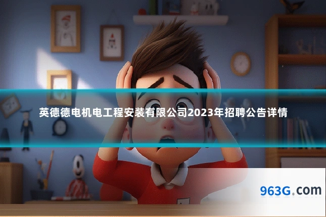 英德德电机电工程安装有限公司2023年招聘公告详情