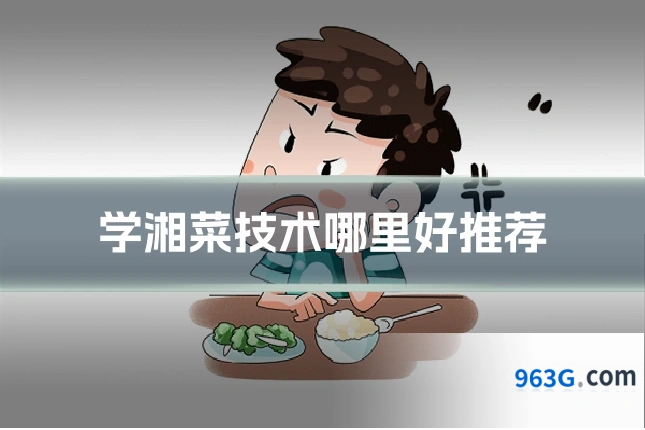 学湘菜技术哪里好推荐