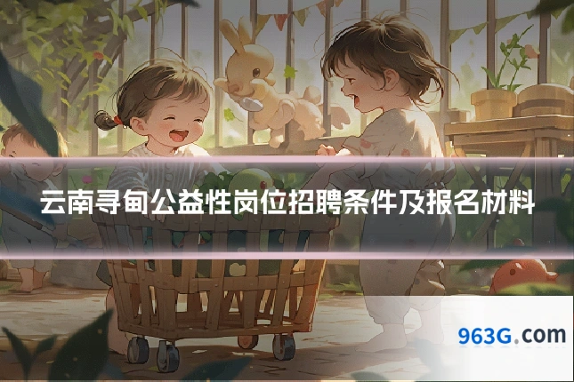 云南寻甸公益性岗位招聘条件及报名材料