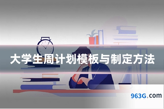 大学生周计划模板与制定方法