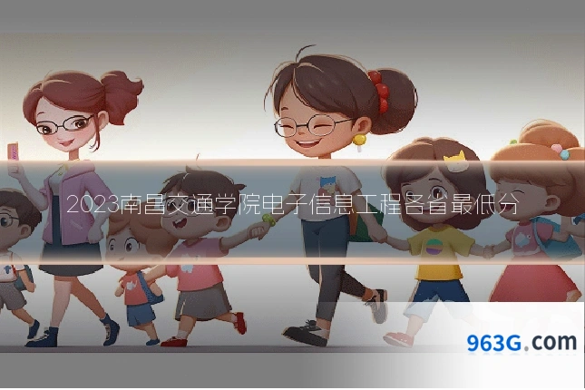 2023南昌交通学院电子信息工程各省最低分