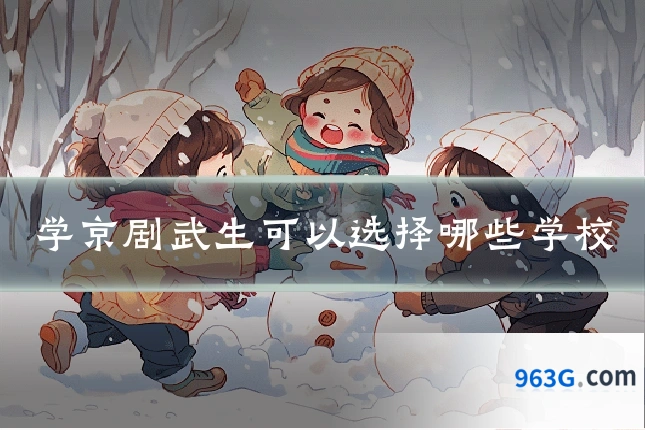 学京剧武生可以选择哪些学校
