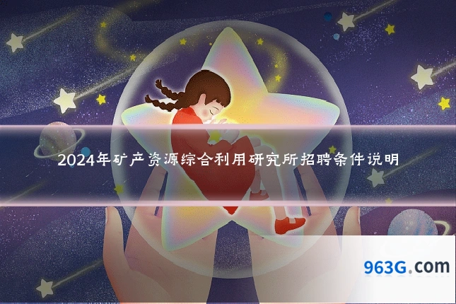 2024年矿产资源综合利用研究所招聘条件说明