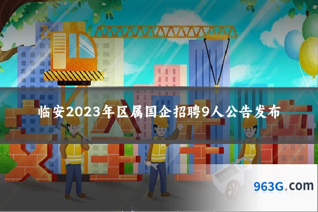 临安2023年区属国企招聘9人公告发布