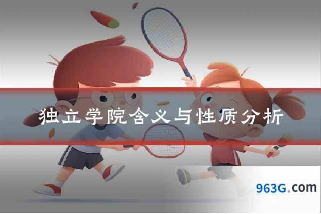 独立学院含义与性质分析