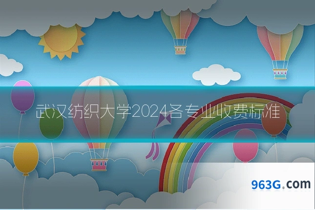 武汉纺织大学2024各专业收费标准