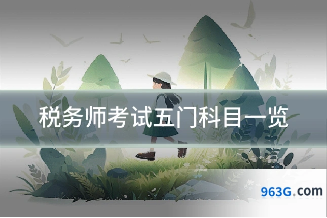 税务师考试五门科目一览