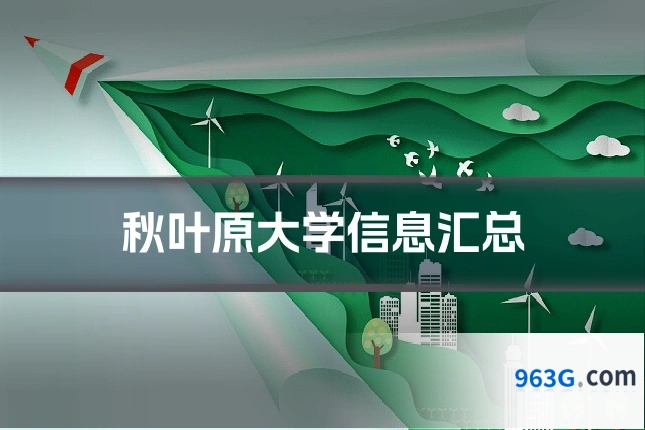 秋叶原大学信息汇总